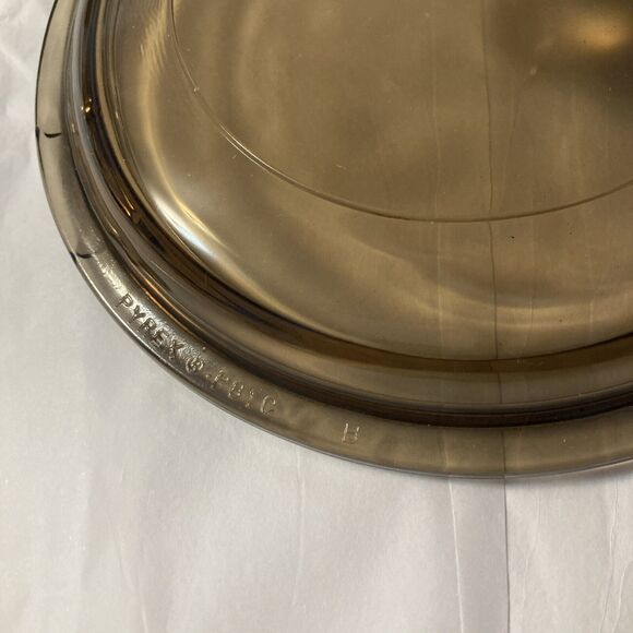 PYREX Visions P 81 C Amber Glass Replacement Lid - Picture 2 of 7
